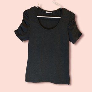 Cloud 9 ruffle sleeve top sz L